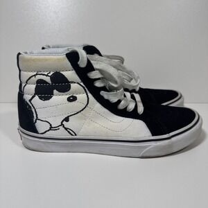 Vans x Peanuts Snoopy Sk8-Hi Joe Cool Black White M 7.5 W 9 40 High Top Sneakers
